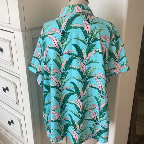 Bedhead Pajamas The Golden Girls RARE 3X organic cotton palm print 2 pc set - Picture 9 of 10